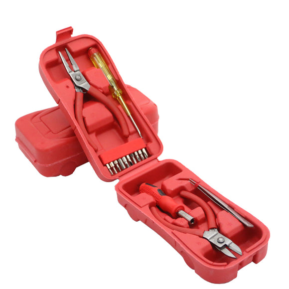 Model Car Repair Tool 15pcs Tool Set Kit Screwdriver Plier Tweezer Screwdriver Handle Bits Set