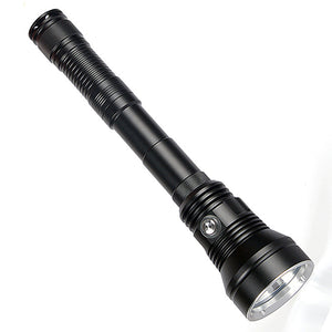 COURUI XHP70.2 6800 Lumens Diving Flashlight 26650 Battery 5 Modes IPX8 Waterproof Work Light Camping Hunting Travel