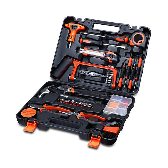 82Pcs Screwdriver Wrench Socket Pliers Hammer Home Hardware Combination Kit Maintenance DIY Tool