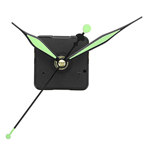 10pcs 20mm Shaft Length Green and Black Luminous Hands DIY Quartz Clock Wall Movement