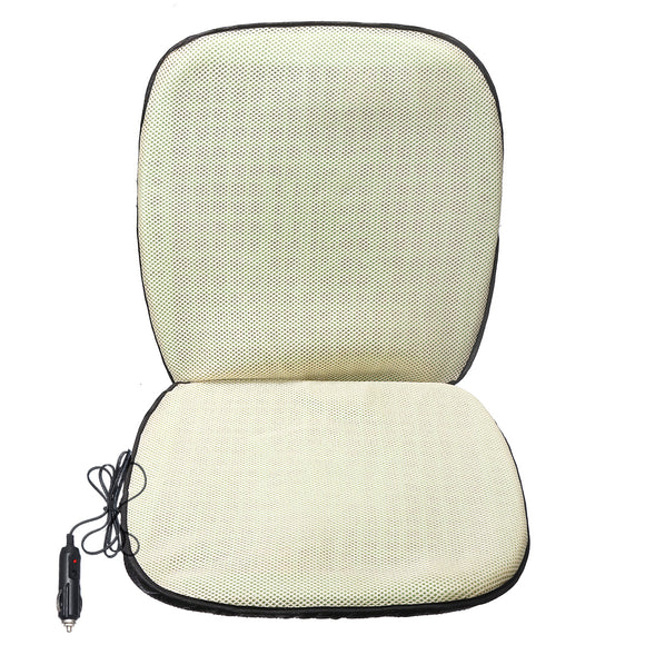 12V Cooling Double Fans  Front  Car Seat Cushion Summer Air Cooler Chair Pad
