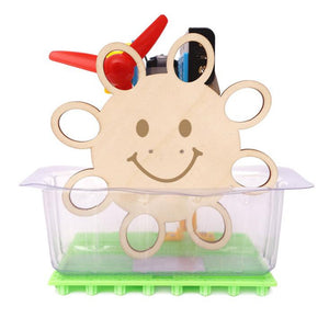 DIY Automatic Bubble Blowing Blower Machine Manual Assembly Model Education Kid