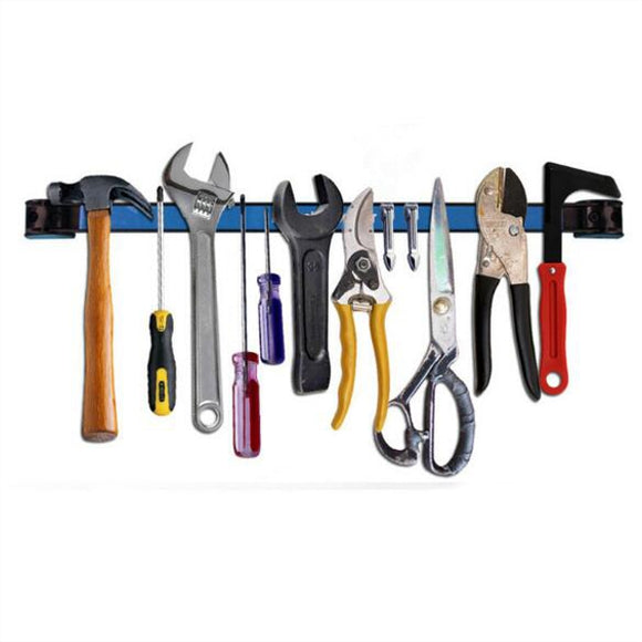 12 Inch Magnetic Tool Holder Racks Metal Hardware Tool Bar For Garage Workshop