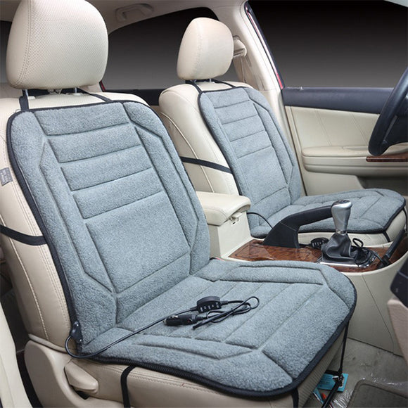 4Colors Universal Car Seat Heating Pad Cover Velvet Winter Warm Heated Cushion DC 12V