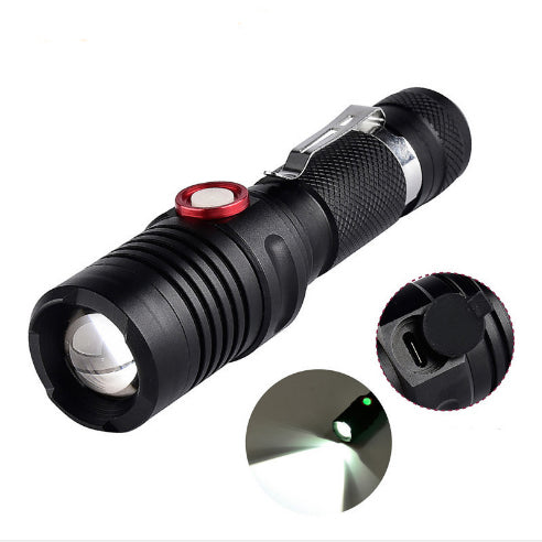 XANES 1302  T6 1500Lumens Stepless Dimming USB Rechargeable LED Flashlight