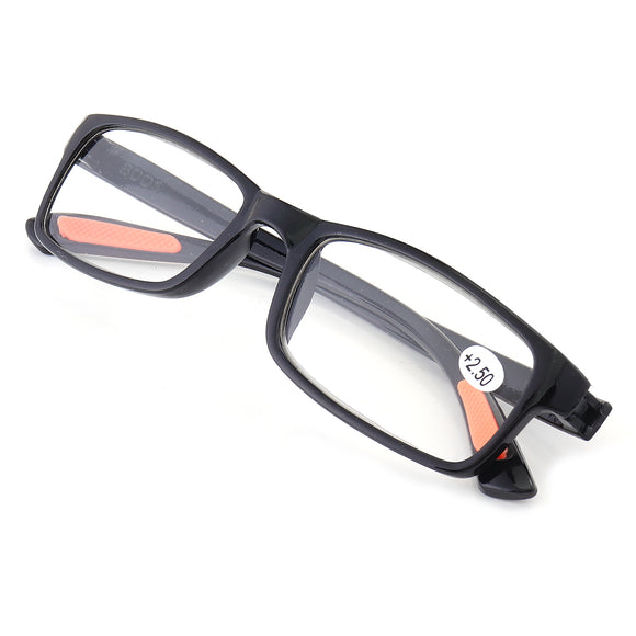 KCASA TR90 Portable Durable light Weight Resin Black Reading Glasses Extremely Flexible