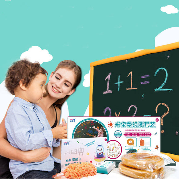 Mibokids Wall Stricker Wallpaper Blackboard Children Drawing Graffiti Paper Foldable Board Toys