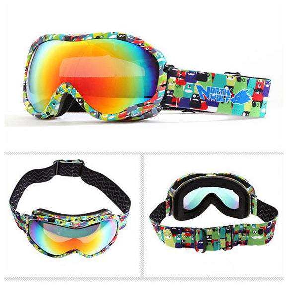 Multicolor Skiing Goggles Outdooors Sports Hiking Climbing Goggle For NORTH WOLF