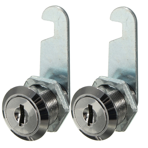 Zinc Alloy Cam Locks Filing Cabinet Mail Box Drawer Cupboard Locker with Two Keys 16mm/ 20mm