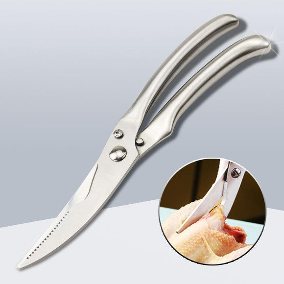 Multifunctional Stainless Steel Kitchen Scissors Strong Chicken Bone Food Fishbone