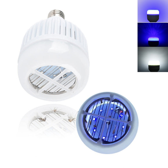E27 15W Three Modes Anti-Mosquito Flying Moths Killer Insects Zappers LED Light Bulb AC85-265V