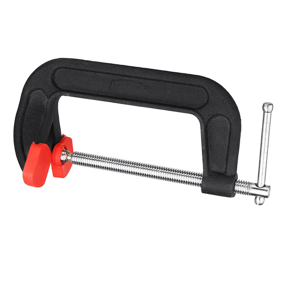 3/4/6 Inch Heavy Duty Adjust Woodworking C Clip Malleable Double Head G Clamp Desktop Mount Holder