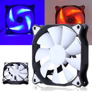 12cm 3 Pin 4 Pin LED Light Computer Cooling Fan Cooler Heatsink for Computer Case Mining