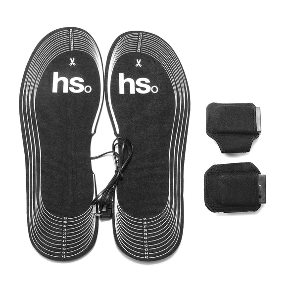 Unisex Electric Battery Powered Heated Insoles Winter Shoes Feet Warmer Pads