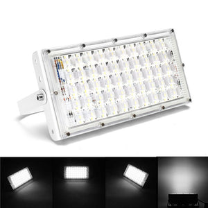 50W  White Light LED Flood Light Waterproof White Shell Landscape Garden Lamp for Outdoor AC185-265V