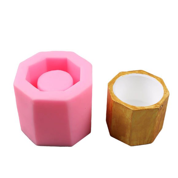 7.56.8CM Handmade Silicone Mold Succulent Plant Flower Pot DIY Candle Holder Mould