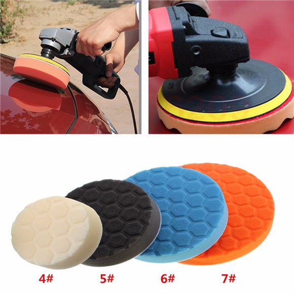 5pcs 4-7 Inch Buffing Polishing Sponge Pads kit for Car Polisher