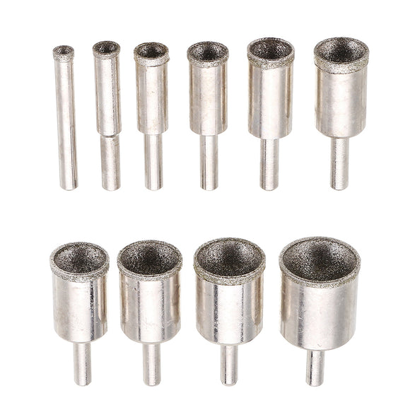 10PCS 6-25mm Bead Grinding Head Rough Shaping Tool 6/8/10/12/14/16/18/20/22/25mm Hole Saw
