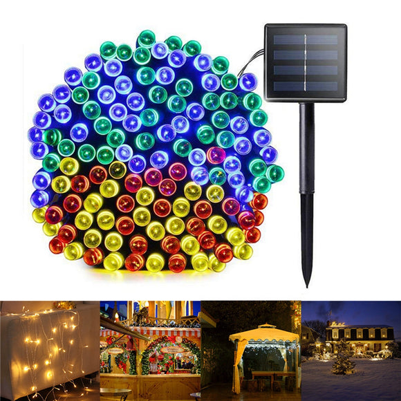 6M 8 Modes Solar Powered 40 LED String Light Outdoor Christmas Holiday Lamp