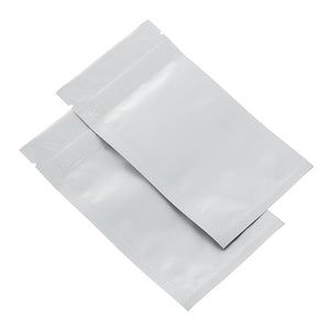 50Pcs 7x13cm Aluminium Foil Zip Lock Bags Food Reclosable Seal Storage Packaging Bags