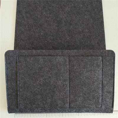 Simple Felt Bedroom Bedside Bag Hanging Remote Control Flat Sofa Battery Storage Bag