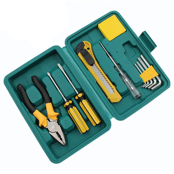 11PCS Home Repair Tool Set Allen Wrench Plier Screwdriver General Household Hand Tool Kit