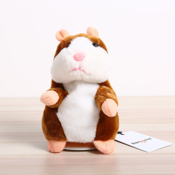 Mimicry Talking Hamster Pet 15cm Christmas Gift Plush Toy Cute Speak Sound Record Stuffed Animal Toy