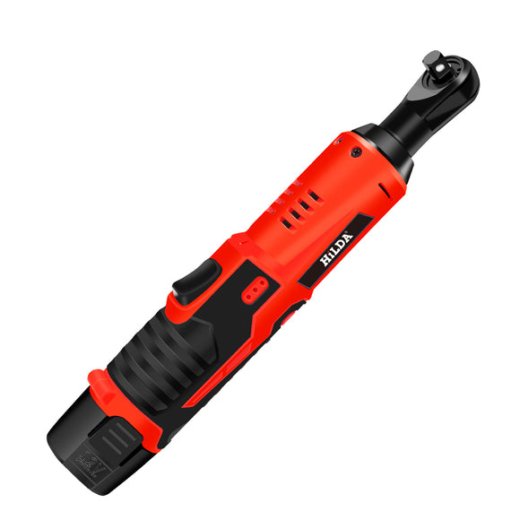 HILDA DC 12V Electric Wrench Kit Cordless Ratchet Wrench Rechargeable Scaffolding Torque Ratchet with Sockets