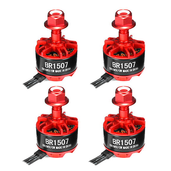 4X Racerstar Racing Edition 1507 BR1507 2800KV 2-4S Brushless Motor For RC Drone FPV Racing Frame