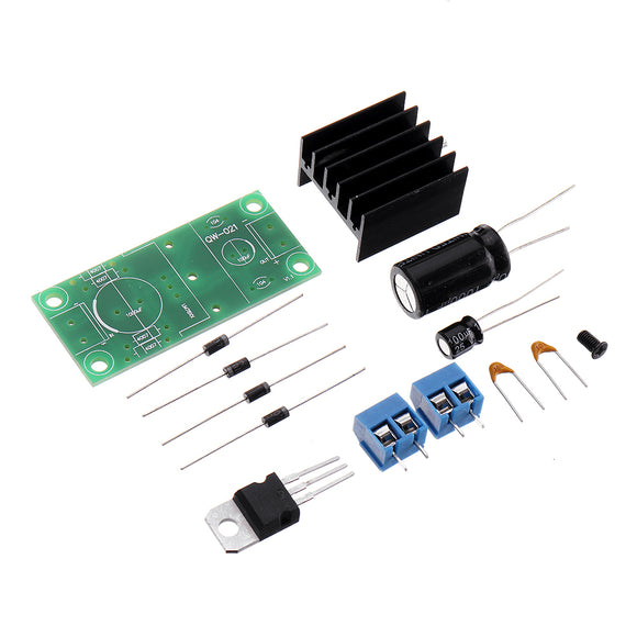 Rectifier Filter Power PCB Board Kit Single Power Rectifier Filter Board Circuit Board 15V Full Set of Parts