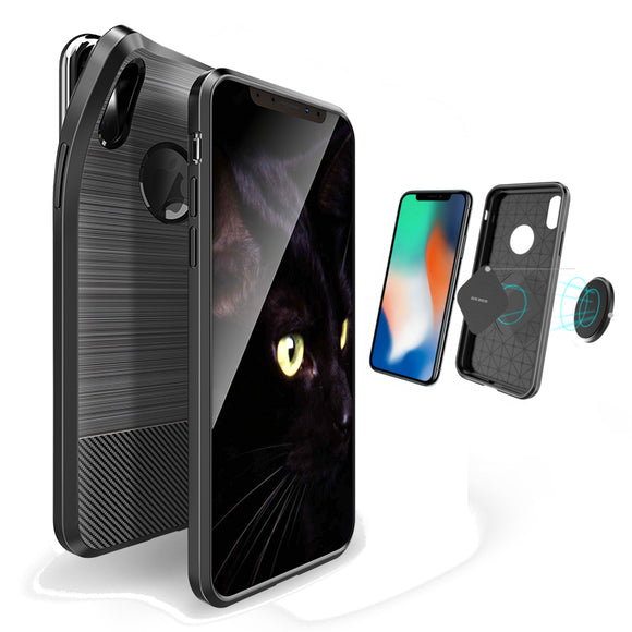 DUX DUCIS Magnetic Heat Dissipation Soft TPU Protective Case for iPhone X