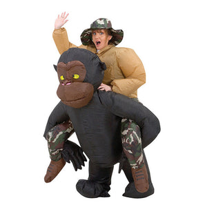 Inflatable Toys Costume Adult Suit Blowup Orangutans Ride Outfit Party Clothing With Cap