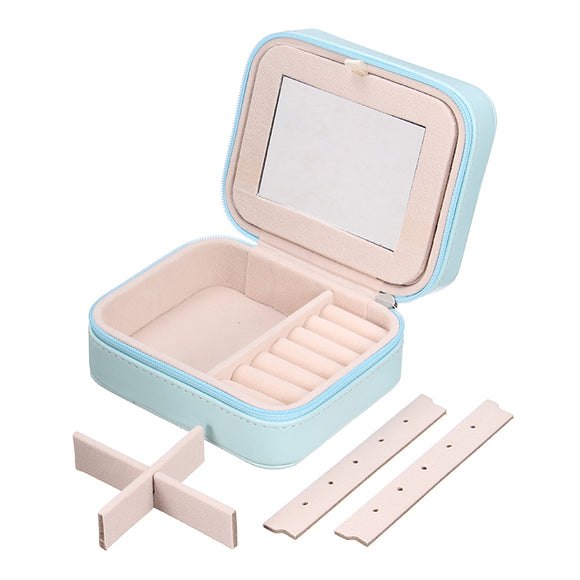 Detachable Portable Small Jewelry Earrings Necklace Storage Box For Travel