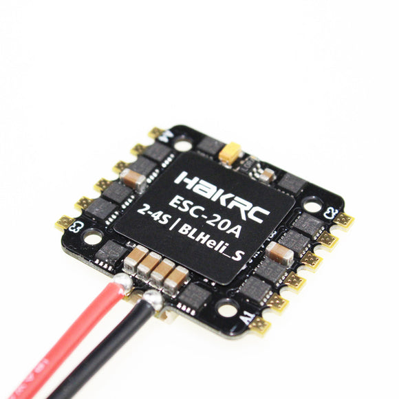 HAKRC 20x20mm 20A BLheli_S BB2 2-4S 4 in 1 Brushless ESC Support DShot600 for RC Drone FPV Racing