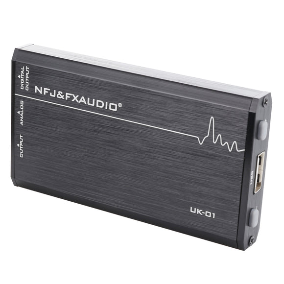 FX-AUDIO UK-01 MINI Audio External USB Sound Card Driveless Portable Headphone Amplifier Amp Output