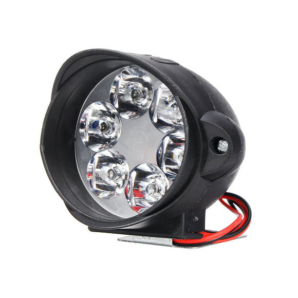 Motorcycle Headlight 6500k White Super Bright 6 LED Working Spot Light Motorbike Fog Lamp 1200LM LED Scooters Spotlight