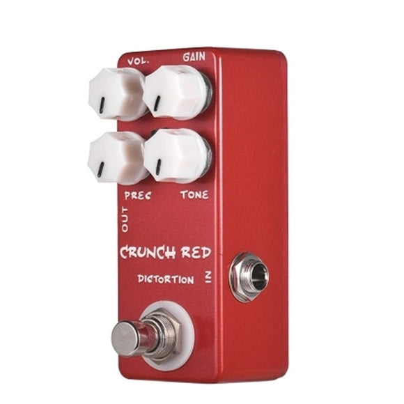 MOSKY CRUNCH RED Distortion Guitar Effects Pedal Full Metal Shell True Bypass