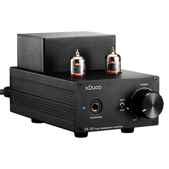 xDuoo TA-05 780mW Vacuum Stereo HIFI Amplifier Pre-amp with Nichicon Capacitance 2x6JI Tube 2xST 772/882 Transistors