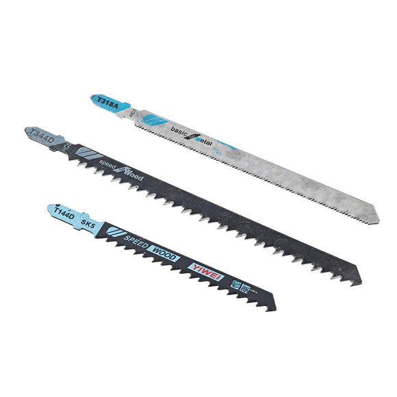 Drillpro 3pcs Reciprocating Saw Blade Jig Saw Blades for Wood Metal Cutting