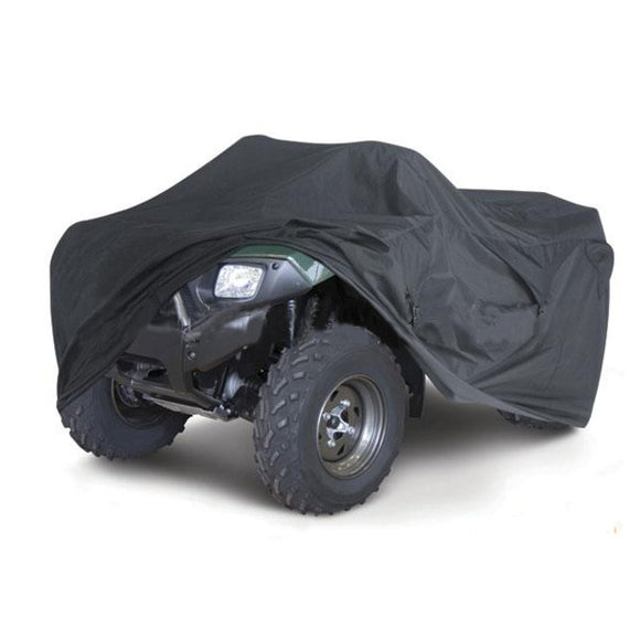 Waterproof Motorcycle Bicycle PU Cover Quad ATV Vehicle Scooter Motor Bike Universal Black M XL