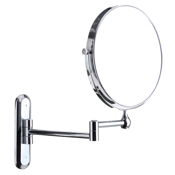 10X LED 2 Sides Magnifying Makeup Vanity Cosmetic Mirror Wall Mounted Extending Mirrors