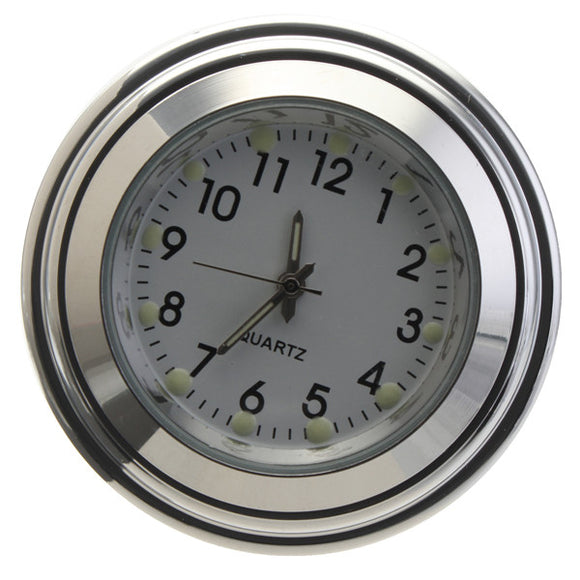 45/30mm Waterproof Motorcycle Motorbike Handlebar Mount Round Dial Clock