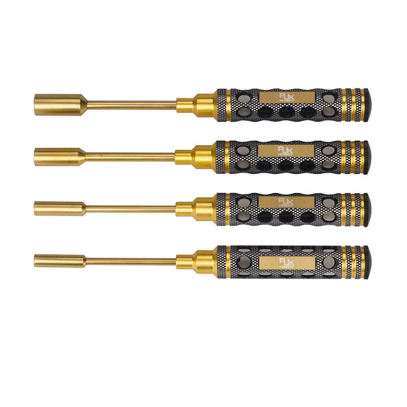 4Pcs RJXHOBBY 4.0/5.5/7.0/8.0mm Black Gold Nut Driver for FPV RC Models