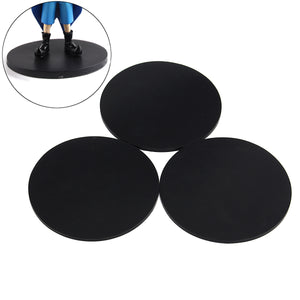 3Pcs 120mm Round Black Silicone Oval Model Bases Support for Wargames Table Games