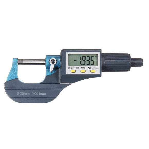 LCD 0.001MM Electronic Digital Micrometer 0-25mm Display Measuring Tool KIT