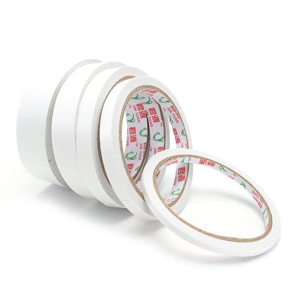 12m Double Sided Tape Double Faced Adhesive Cotton Paper for Office Home