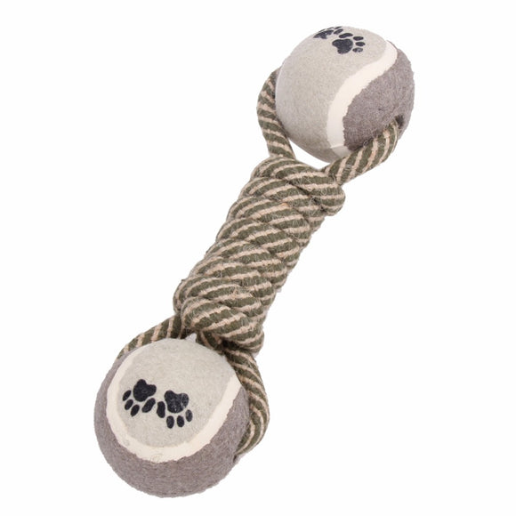 Yani DCT-6 Dog Chewing Toy Cotton Rope Bone Dumbbell Tennis Pet Teeth Cleaning Training Durable