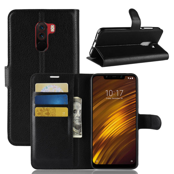Bakeey Flip Card Slot PU Leather Cover Protective Case For Xiaomi Pocophone F1