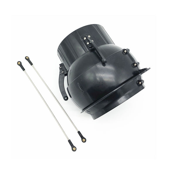 QTMODEL 360 Degree Vectored Thrust Nozzle Use for 90mm EDF Jet Plane Model Freewing 3D RC Airplane