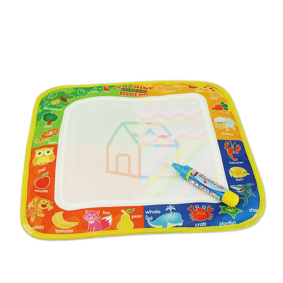 Water Drawing Mat 29x29cm Board Painting Writing Doodle with Magic Pen Non-toxic Drawing Board
